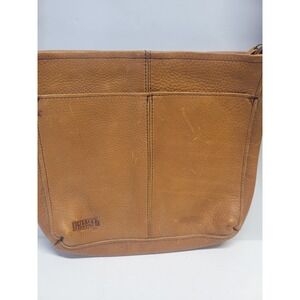 Duluth Trading Co Tan Leather Crossbody‎ Purse Bag
